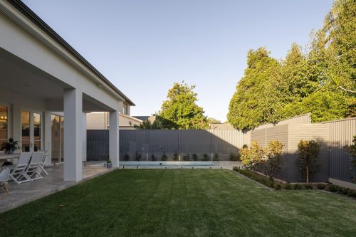 backyard garden established