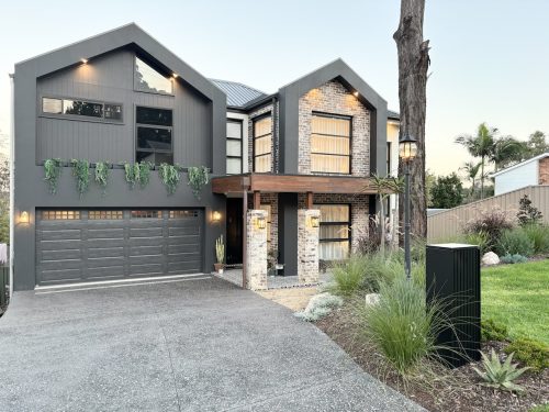 garage facade driveway