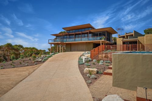 facade driveway garage