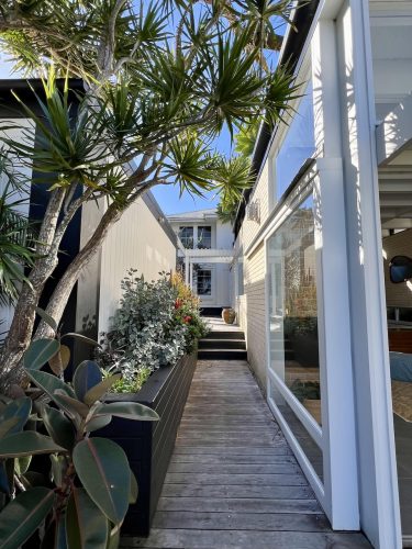 facade garden established