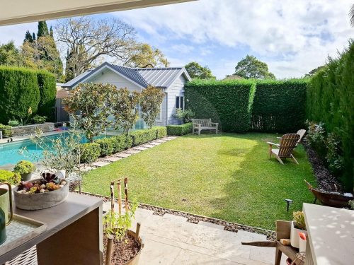 backyard garden established