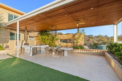 outdoor area dining space
