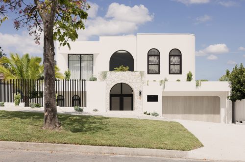 facade driveway garage