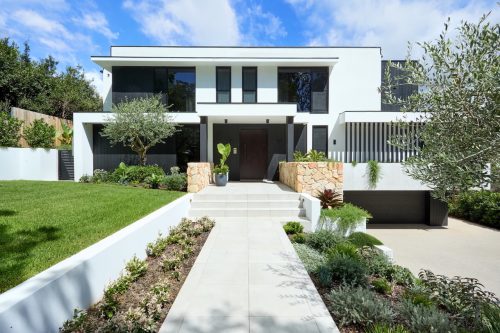 facade driveway garage