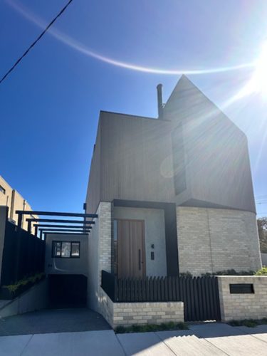 facade driveway garage