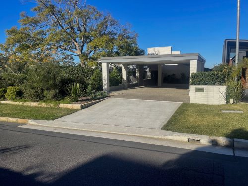 facade driveway garage