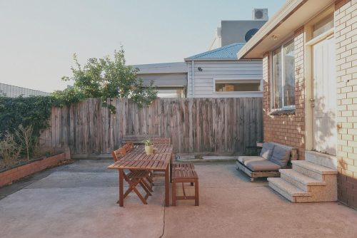 outdoor area backyard pool
