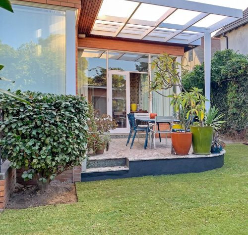 outdoor area backyard garden established pool