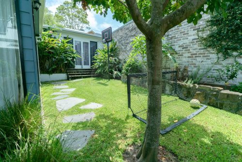 backyard garden established