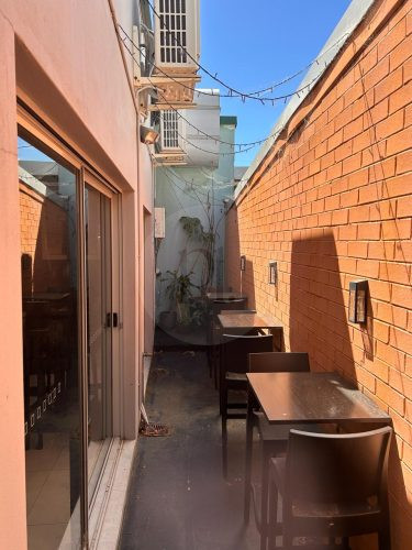 facade garage driveway backyard garden established pool