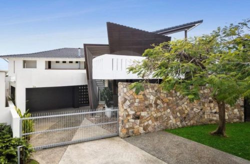 garage driveway facade