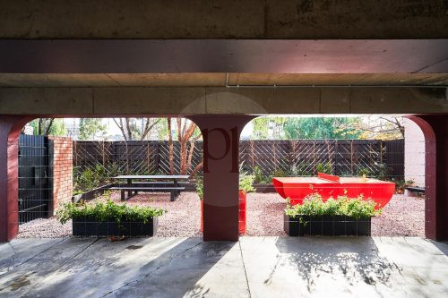 outdoor area garage driveway