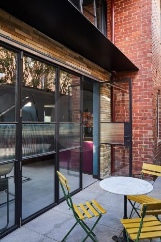 outdoor area facade driveway