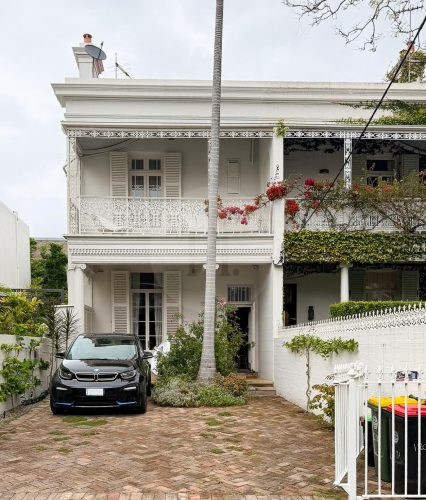 driveway garage facade