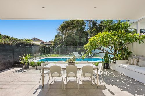 outdoor area pool garden established