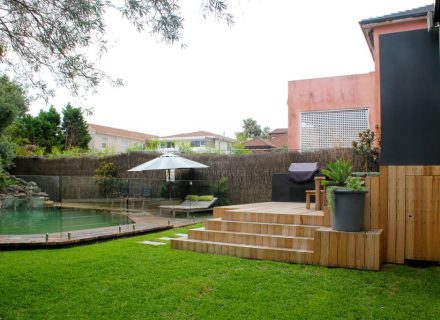 pool outdoor area backyard