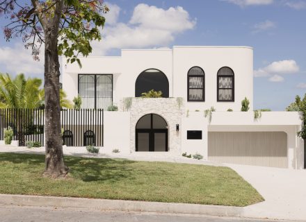 facade driveway garage