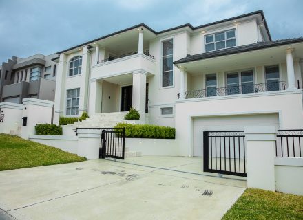 facade driveway garage