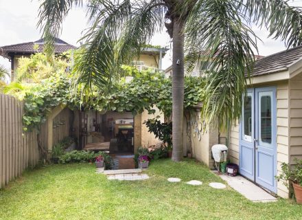 outdoor area backyard garden established pool