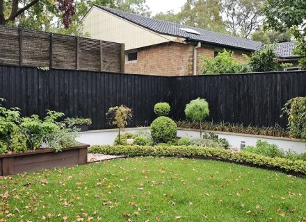 backyard garden established
