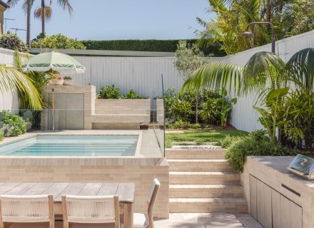 pool outdoor area backyard garden established