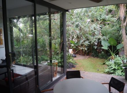 garden established backyard pool