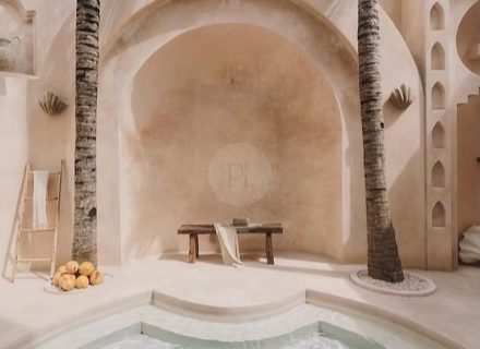 outdoor area garden established pool