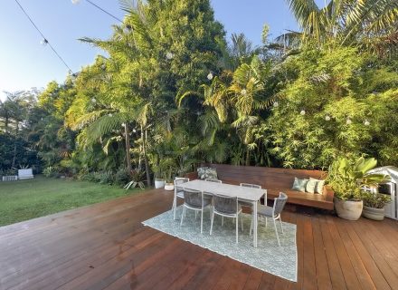 outdoor area dining space