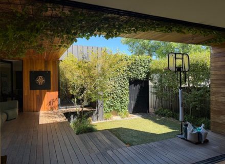 outdoor area backyard garden established pool