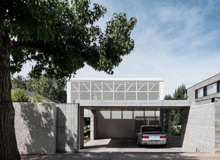 facade driveway garage