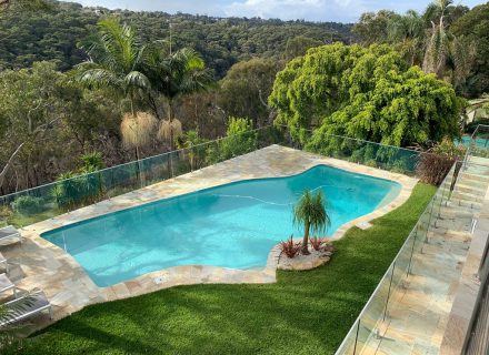 pool backyard