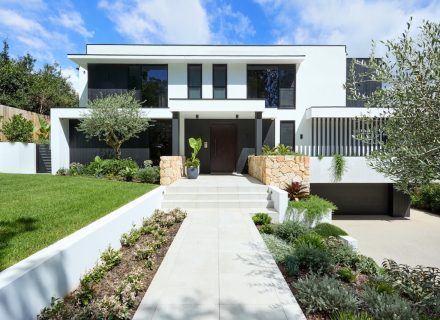 facade driveway garage