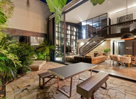 outdoor area backyard garden established pool