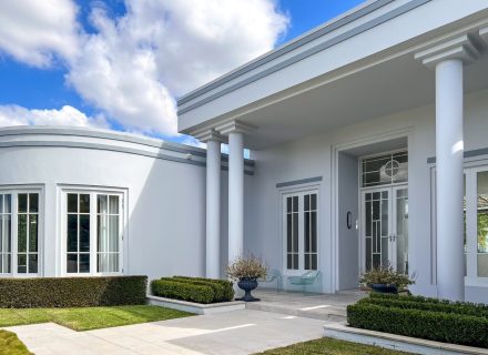 facade driveway garage