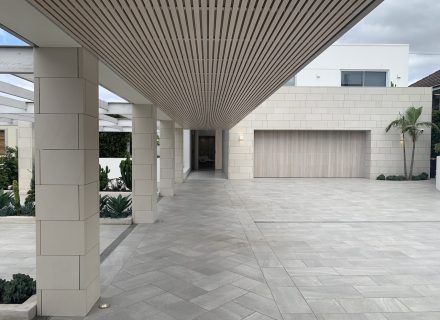 facade driveway garage