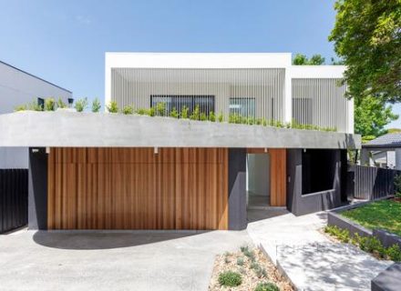 garage facade driveway