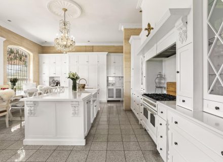 kitchen dining space laundry