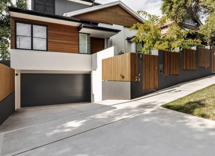 facade driveway garage