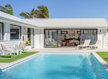 pool outdoor area backyard