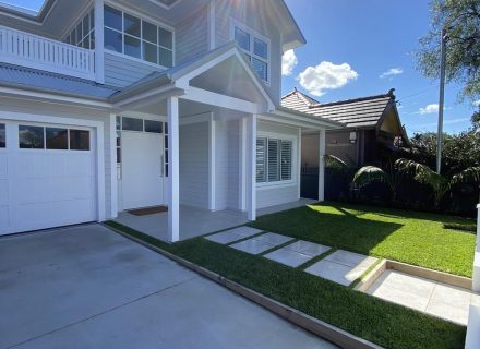 garage driveway facade