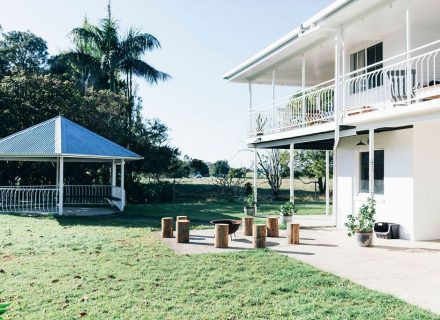 outdoor area backyard