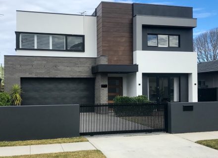 facade driveway garage