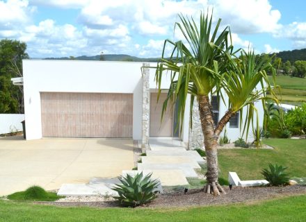 garage driveway facade