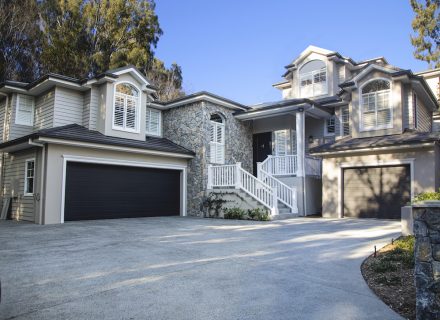 garage facade driveway