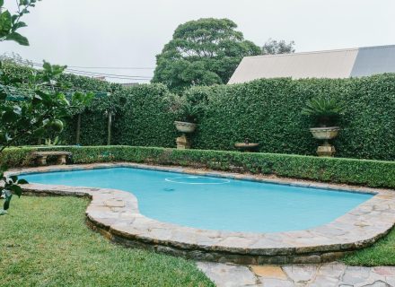 outdoor area pool backyard
