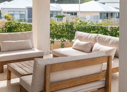outdoor area backyard garden established pool