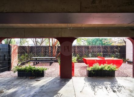 outdoor area garage driveway