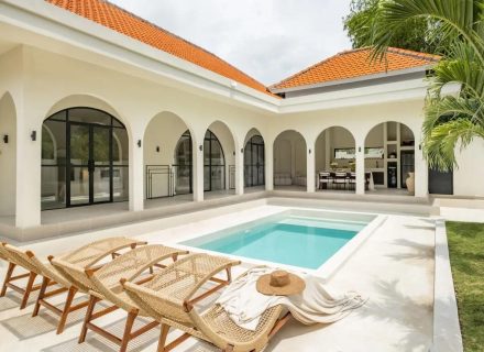 facade garage driveway backyard garden established