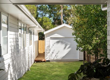 garage backyard garden established pool