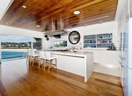 kitchen living room dining space